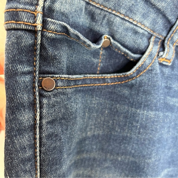 Badgley Mischka vintage Y2K blue jeans mid rise skinny size 29 - Picture 3 of 7